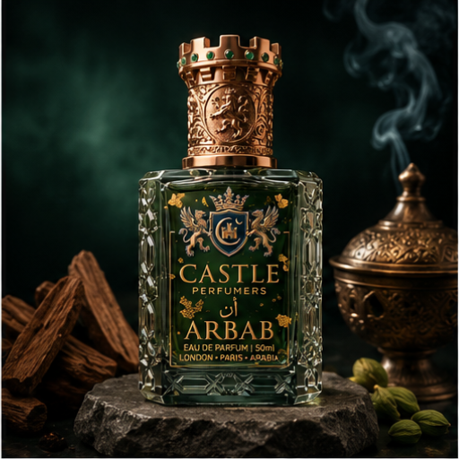 Castle Perfumers Arbab Eau De Parfum | Premium Arabian Luxury Perfume | Long Lasting Rich Fragrance for Men | 50ml